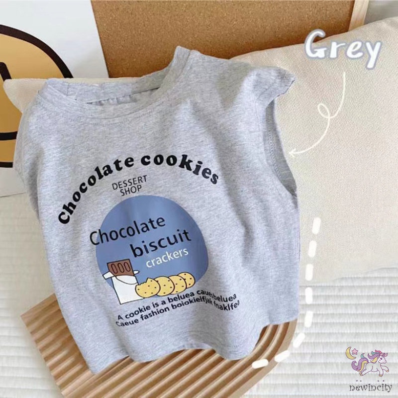 Áo Thun In Họa Tiết Hoạt Hình Phong Cách Hàn Quốc Cho Bé