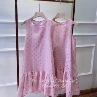 Váy chấm bi hồng