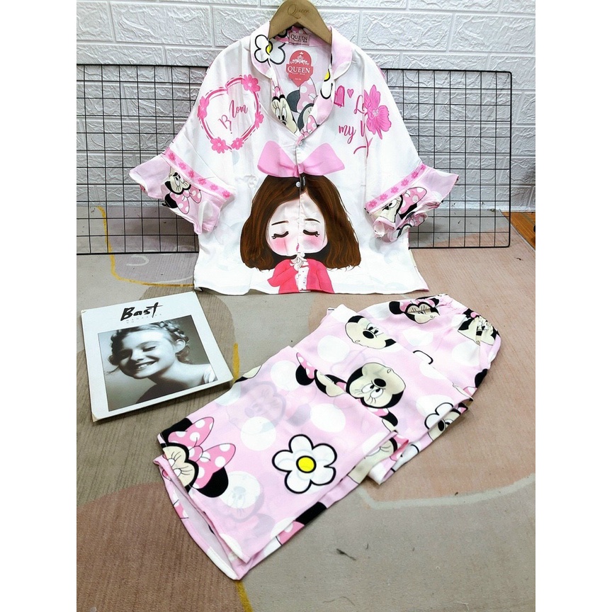 [RẺ VÔ ĐỊCH][FREE SHIP]sét đồ bộ mặc nhà pijama nữ cánh dơi cao cấp chuẩn loại 1 hot trend