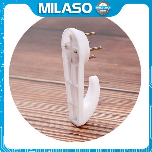 Móc Treo Tường Đóng Đinh MILASO Móc Treo Tường 4 Đinh Đóng Trên Nhiều Bề Mặt Cực Chắc HG-001288