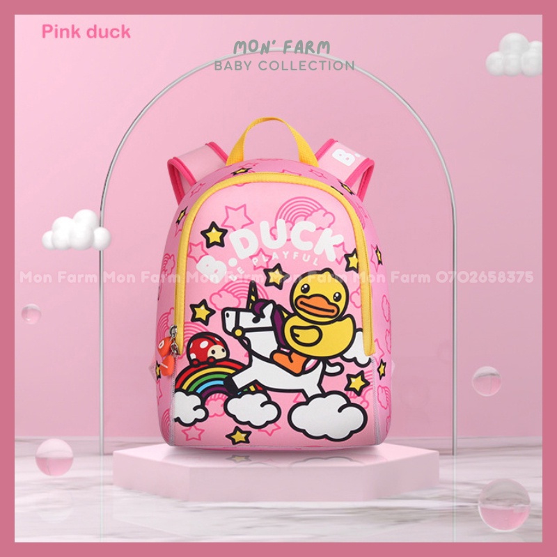 Ba Lô Đeo BDuck Cao Cấp Cho Bé Đi Nhà Trẻ Mầm Non BD2010