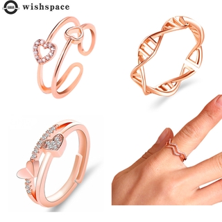 Nhẫn đeo tay hình trái tim phong cách thời trang cho phái nữ
