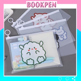 Túi đựng bút trong suốt đa năng hoạt hình dễ thương Bookpen