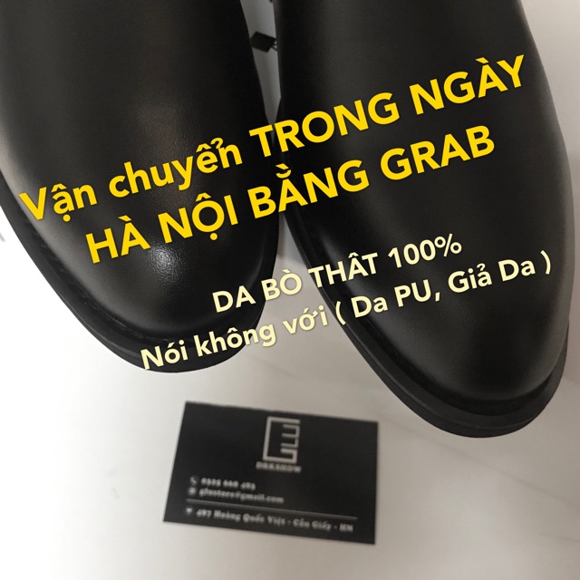 [ FREE SHIP ] Giày Chelsea Boot Nam - Bốt Da Bò - Tăng Chiều Cao 3,5 Cm Da Bò Thật  Đen Bóng Mờ Cổ Chun Ôm Cổ Chân | BigBuy360 - bigbuy360.vn