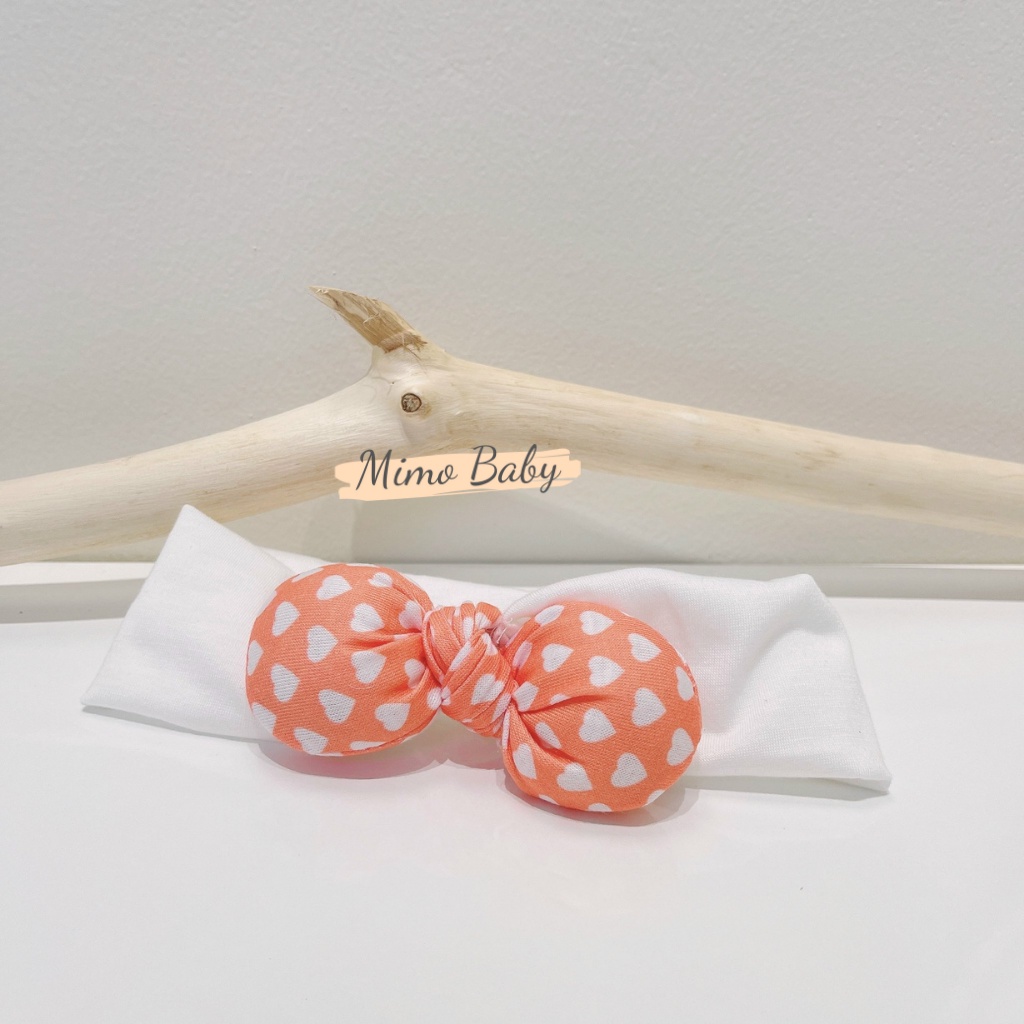 Băng đô vải gắn nơ phồng dễ thương cho bé gái BD54 Mimo Baby