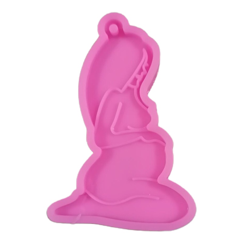 Khuôn Làm Móc Khóa Thủ Công Hình Mẹ Bầu Sáng Tạo