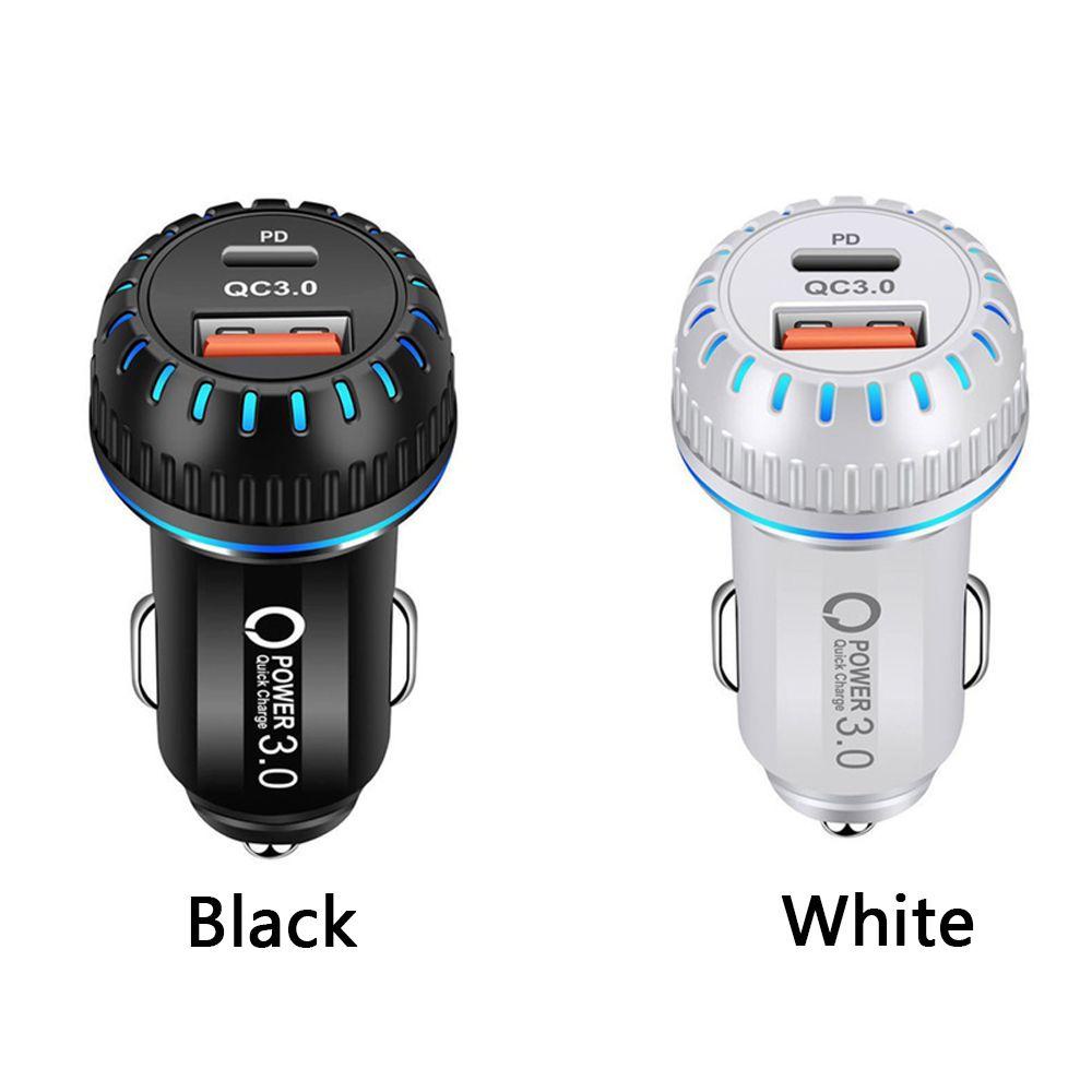 Bộ 2 Ổ Cắm Sạc Nhanh PD USB 3.1A 30W Cho Xe Hơi