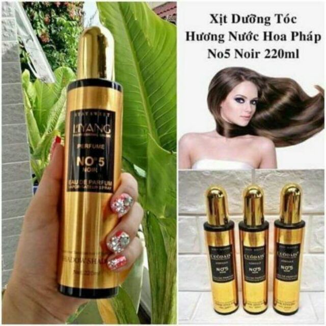 Xịt dưỡng tóc hương nước hoa No5 Noir