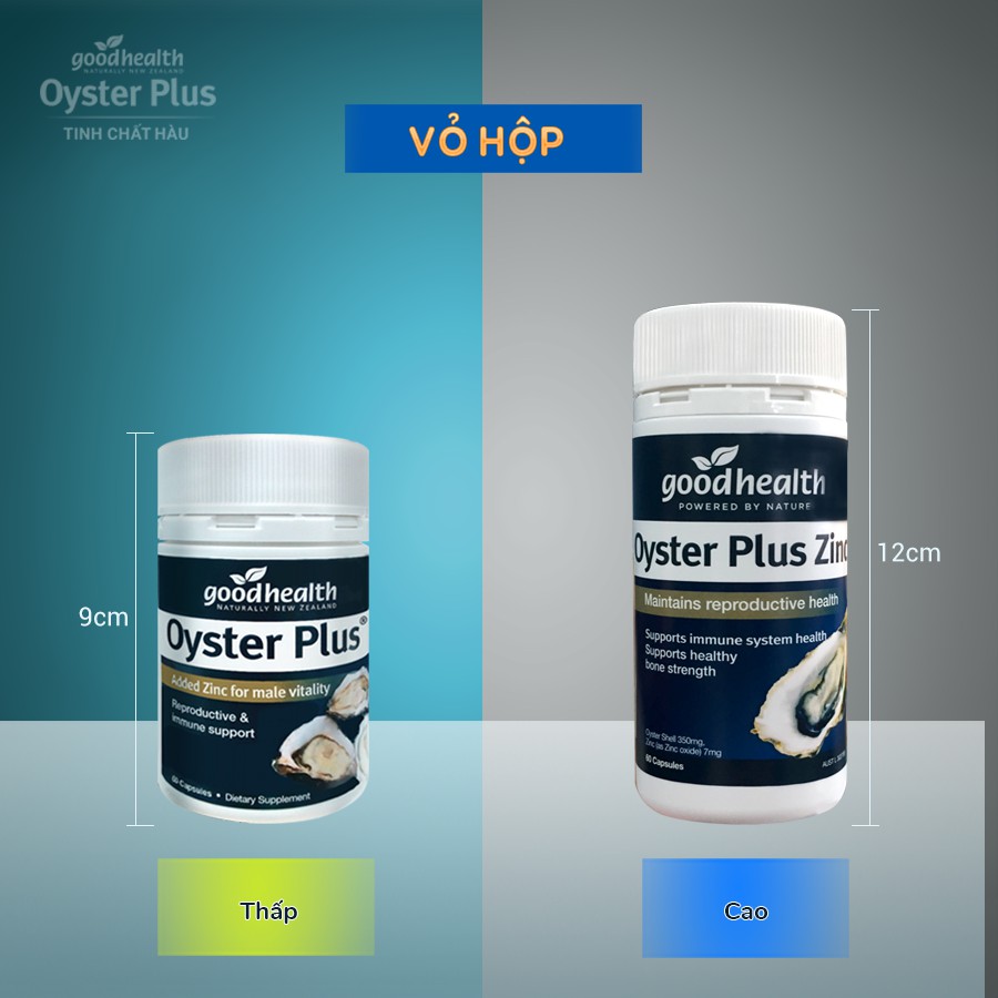 Tinh hàu Oyster Plus Goodhealth Úc - Tinh chất hàu biển Tăng cường sinh lý nam, chống xuất tinh sớm, tăng số tinh trùng