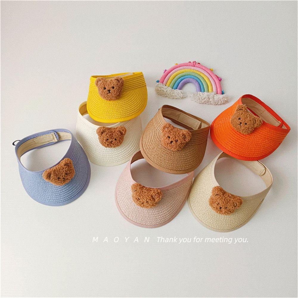 Mũ Rơm Đan Thoáng Khí Tùy Chỉnh Thời Trang Đi Biển Cho Bé