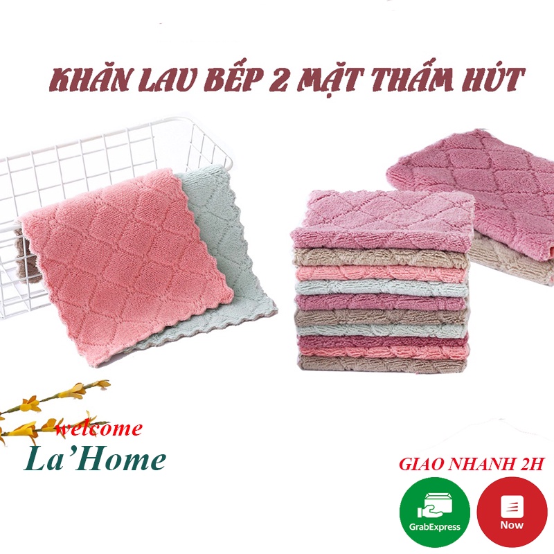 Khăn lau bếp đa năng La'Home hình chữ nhật kích thước 1 chiếc