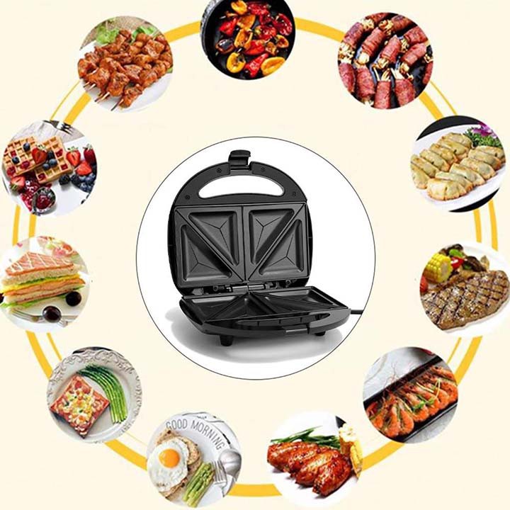 Máy kẹp bánh mì sáng, Máy ép bánh Sandwich Sokany - Kẹp nướng bánh [Phân phối độc quyền]
