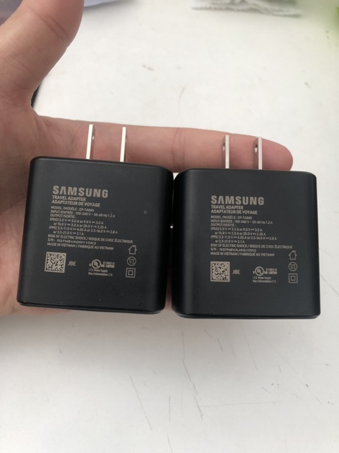 Củ sạc 45w zin samsung, dành cho máy đời cao, sạc siêu nhanh