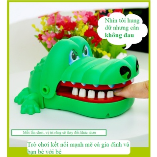 Đồ chơi trẻ em khám răng cá sấu cắn tay vui nhộn loại lớn có hộp đẹp