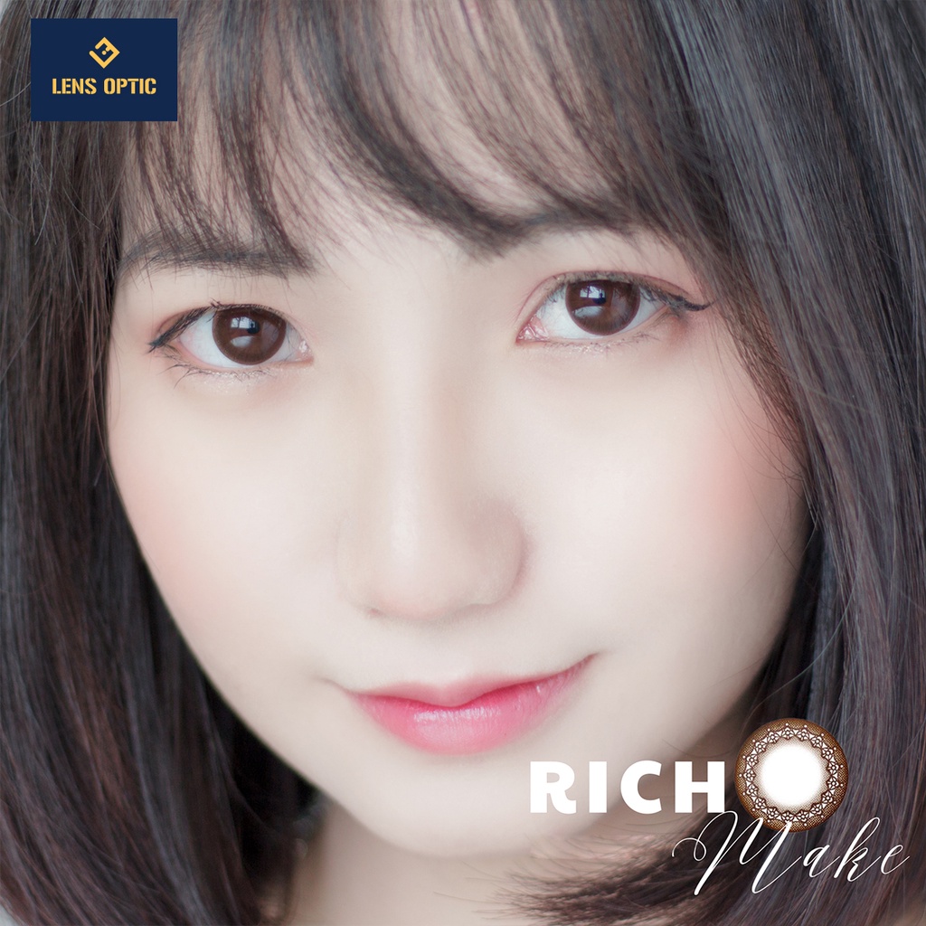 Kính áp tròng 1 ngày màu Rich Make SEED Eye Coffret 1 Day cho mắt cận - Lens Optic