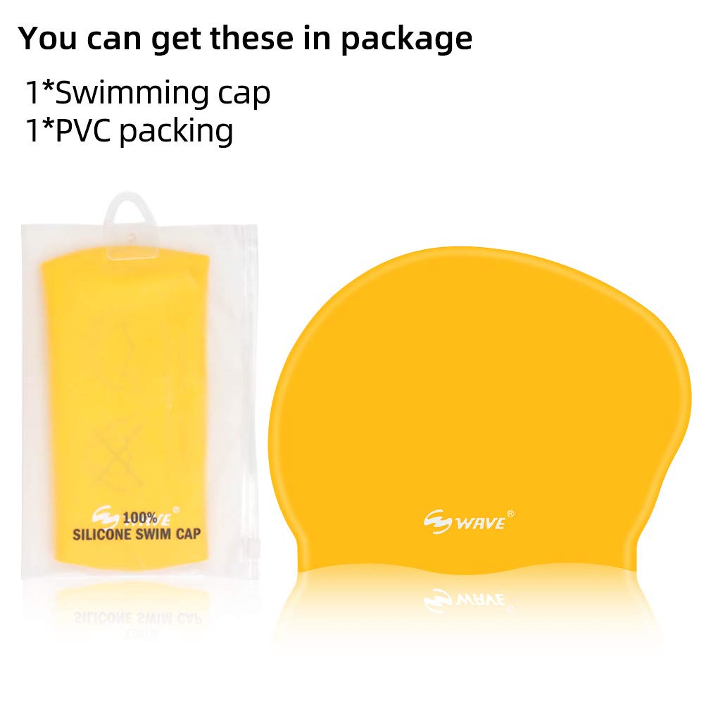 WAVE Mũ Bơi Bằng Silicone Chất Lượng Cao Dành Cho Nữ Và Nam