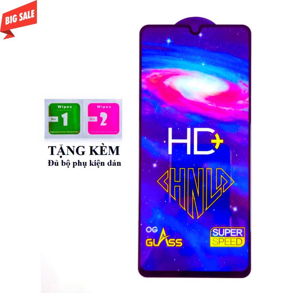 Kính Cường Lực SamSung A22 4g/ 5g - Phủ Nano Cao Cấp - Full màn hình và trong suốt - Độ cứng 9H - Độ sáng HD+