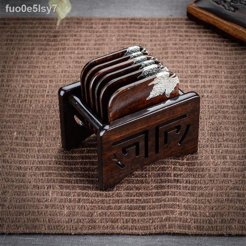 ✺ Thảm trà bằng gỗ mun nguyên khối, ấm chén, trà, đạo, Kung Fu, khay đựng tách phụ kiện bộ Nhật Bản, kết hợp