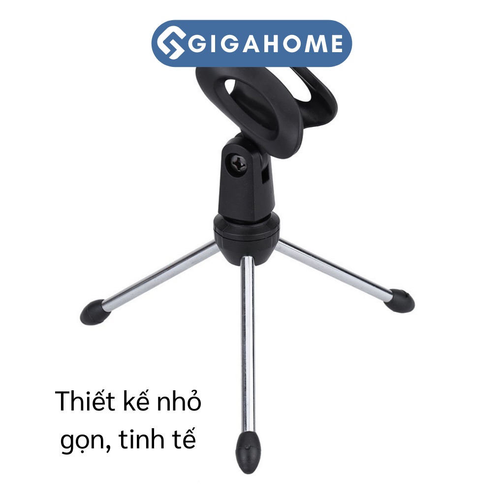 Chân Đế Đỡ Micro GIGAHOME 3 Chân Vũng Chắc, Livestream 9385