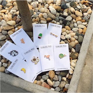 Pins đơn gắn túi