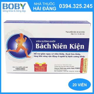 Bách Niên Kiện - Viên uống hỗ trợ xương khớp (Hộp 20 viên)