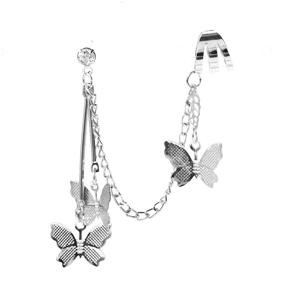 Khuyên kẹp tai hình bướm phong cách cá tính thời trang cho nữ