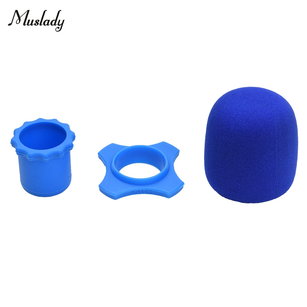 Bộ Phụ Kiện Bảo Vệ Micro Bằng Xốp Silicone Chống Lăn Chống Gió Tiện Dụng