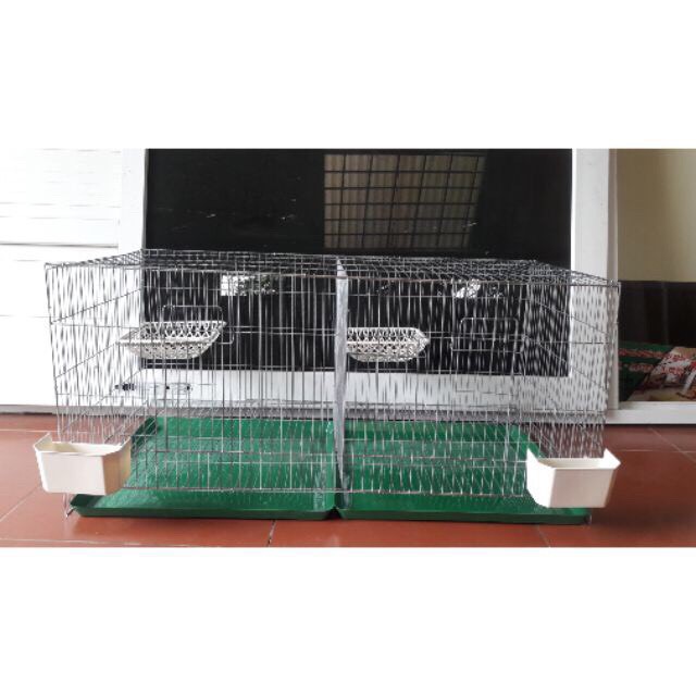 Lồng vuông nuôi chim bồ câu Halosung lồng chim bồ câu kèm phụ kiện lồng chim LC79