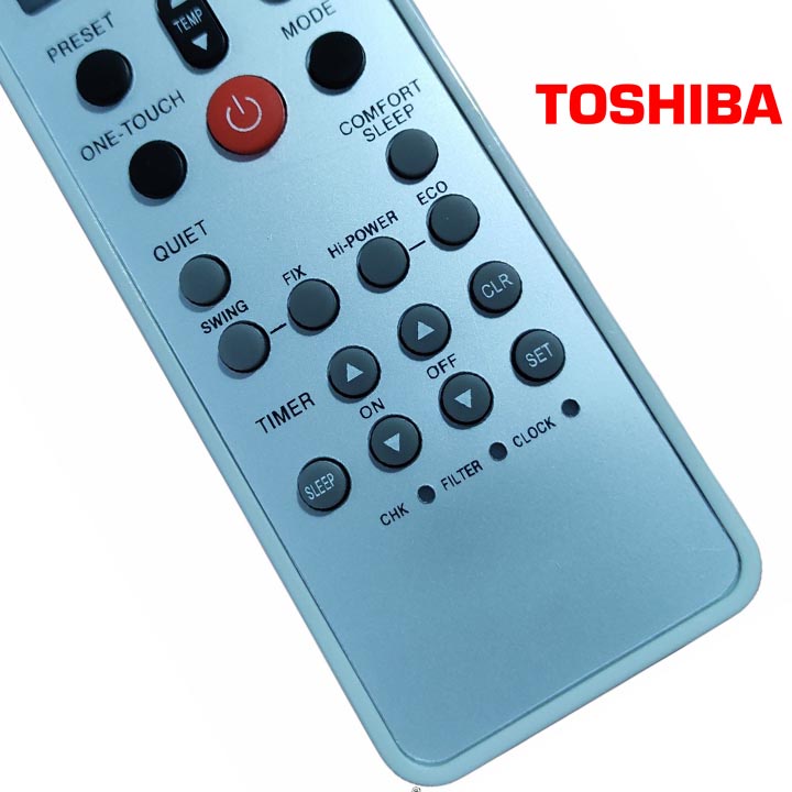 điều khiên điều hoà toshiba remote máy lạnh toshiba một chiều ( tặng cặp pin)