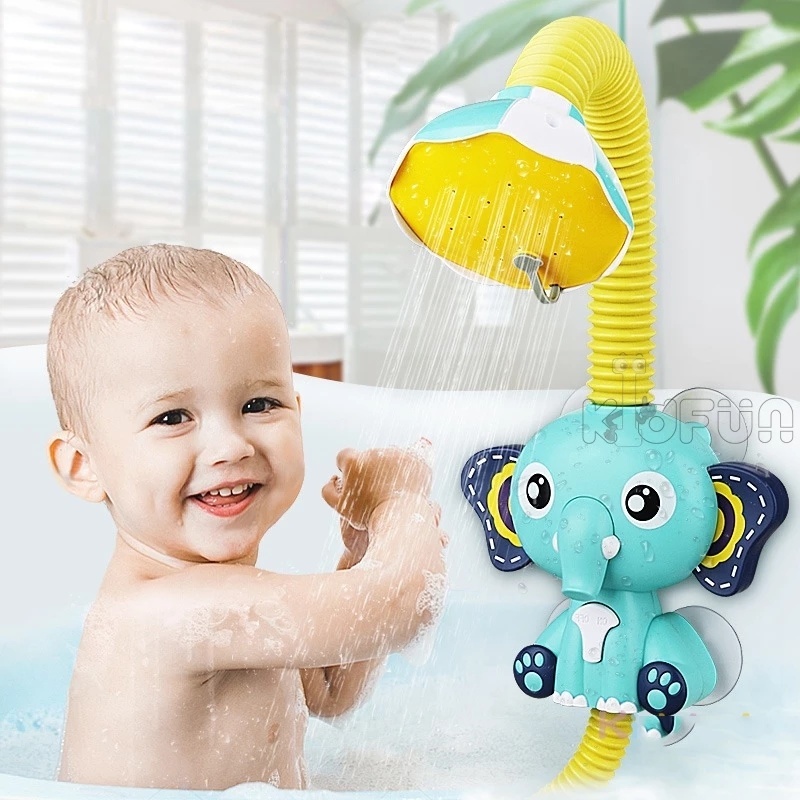 Đồ Chơi Nhà Tắm Cho Bé Hình Chú Voi Xoay 360 Độ° Đồ Chơi Vòi Sen Phun Nước Có Giác Hút Mạnh Điều Chỉnh Được Được Dành Cho Trẻ Em
