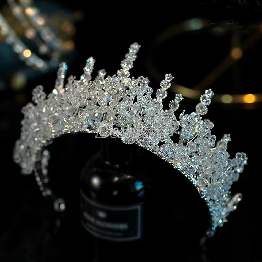 Vương Miện Cài Tóc Đính Đá Thời Trang Cho Cô Dâu