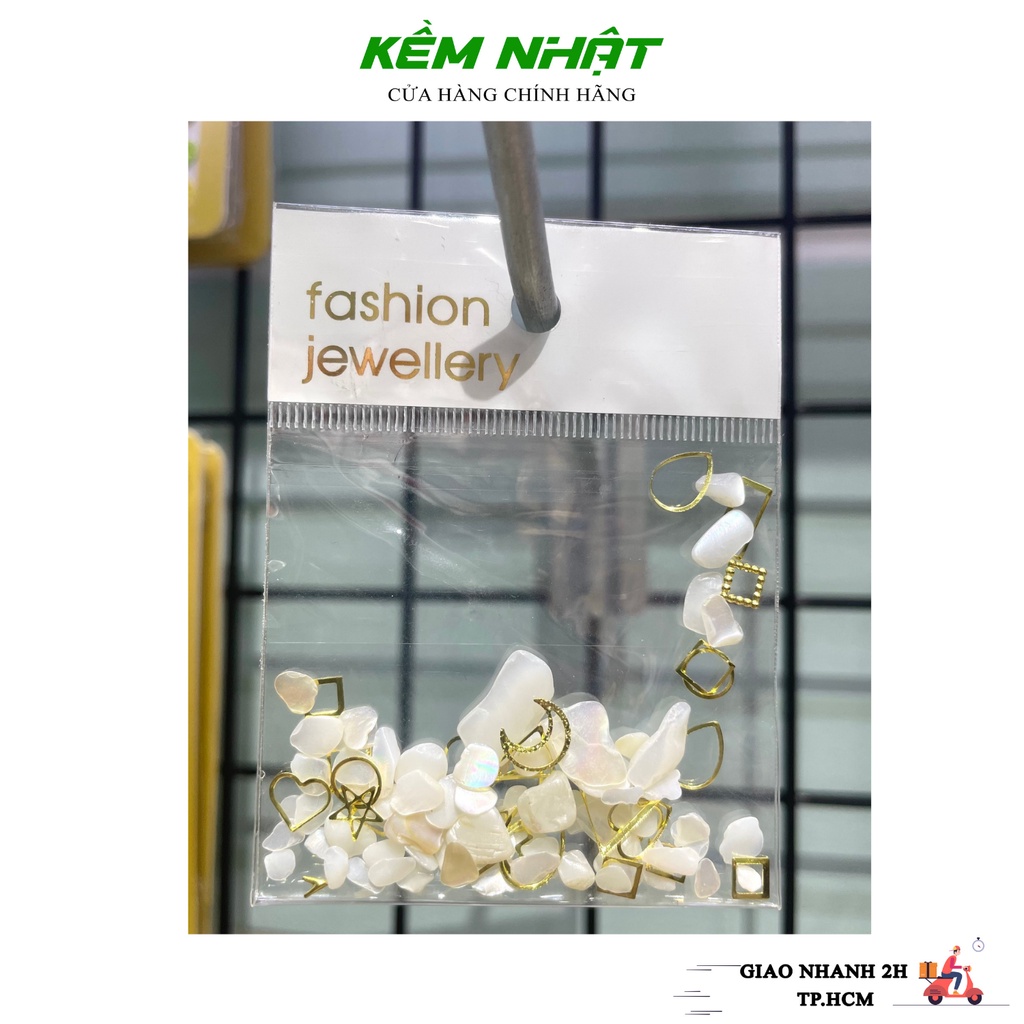 Sét Phụ Kiện Charm Sỏi Đá Nails , Trang Trí Móng