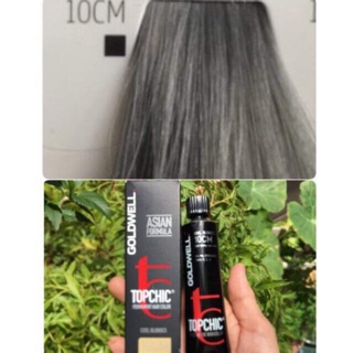 (Tặng kèm oxy trợ nhuộm ROYAL 120ml) Màu nhuộm tóc mã 10CM GOLDWELL TOPCHIC 60ml