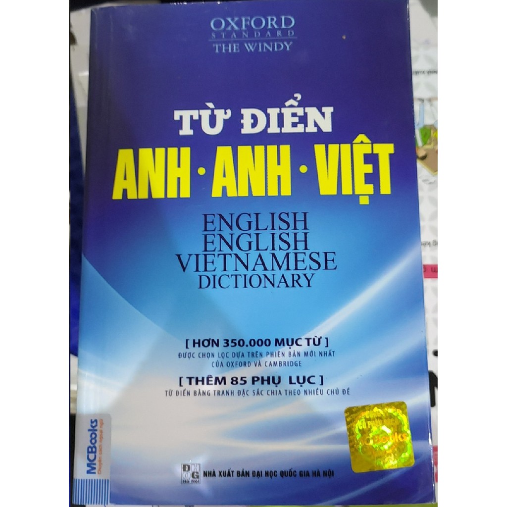 Sách - Từ điển Anh - Anh - Việt