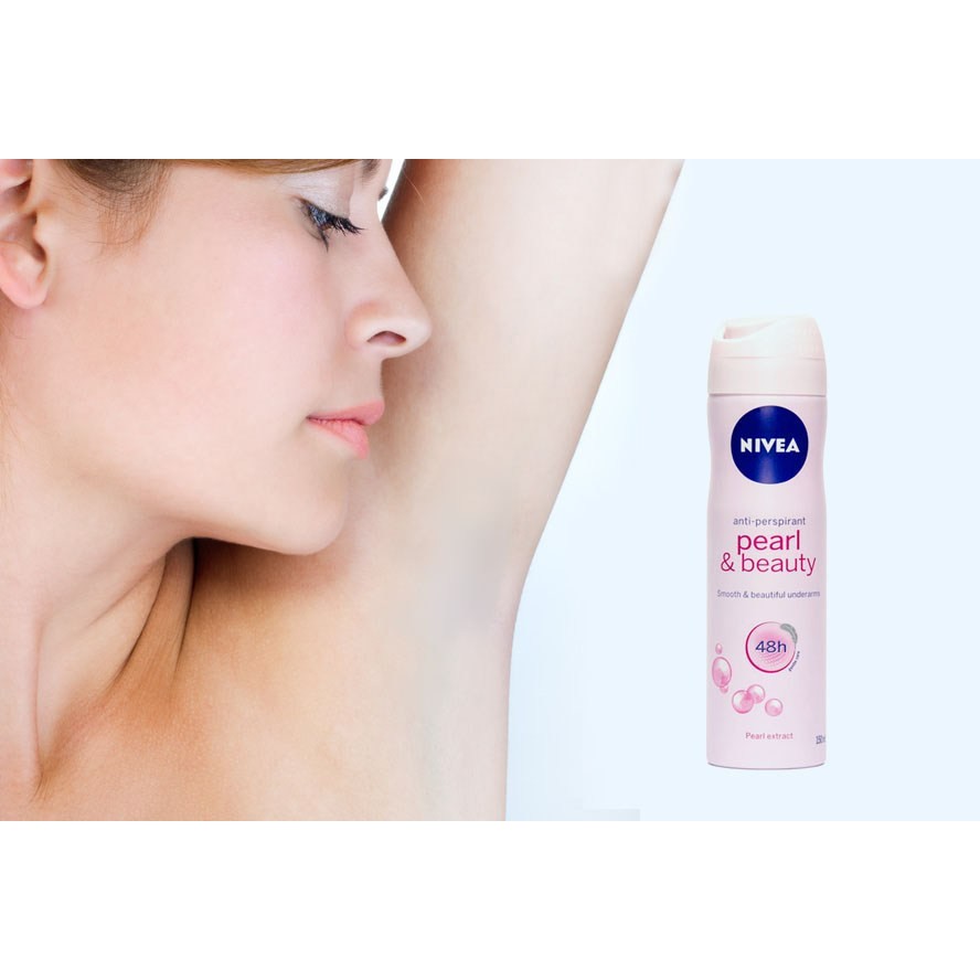 Xịt Khử Mùi Nữ – Nivea Pearl &amp; Beauty 150ml