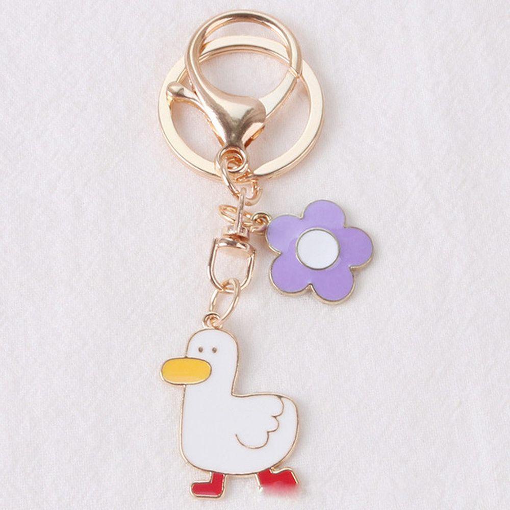 Móc Khóa Hình Chú Vịt Hoạt Hình Đáng Yêu Sáng Tạo