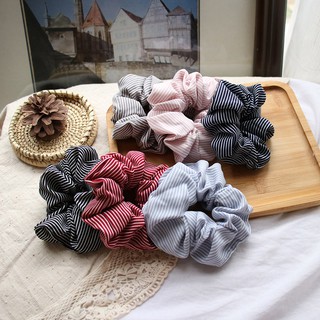 Buộc Tóc Vải Scrunchies, Vòng Đeo Tay Họa Tiết BEECRAZEE Xinh Xắn
