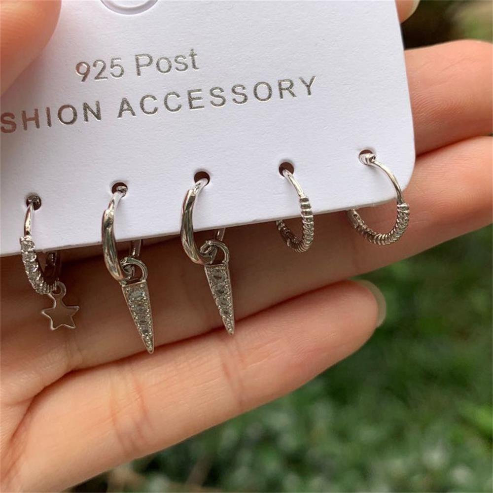 ME Bông Tai Hình Mặt Trăng / Ngôi Sao Thời Trang Cho Nữ