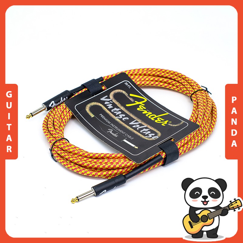 Dây Line Jack Âm Thanh Cắm Đàn Guitar Ra Loa 6 Ly Fender Dài 3m 6m | Guitar Panda