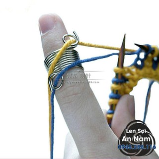 Nhẫn Inox Giữ Sợi Đan Móc - Phụ kiện Đan Móc