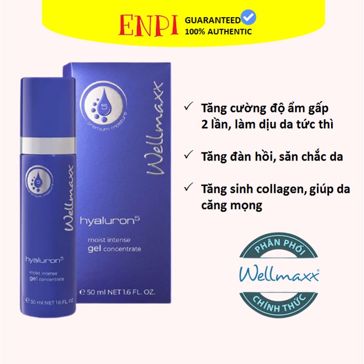Gel dưỡng ẩm phục hồi Wellmaxx Hyaluron Moist Intense Gel Concentrate