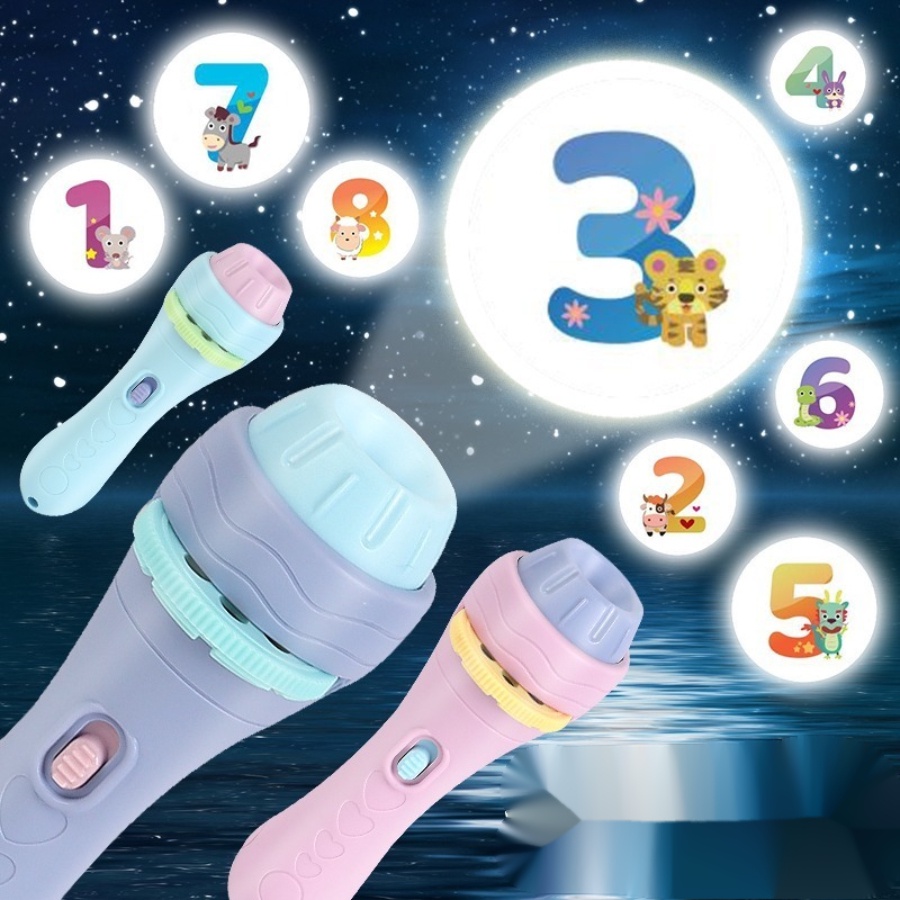 Đèn Pin Chiếu Dạng Trượt 32 Họa Tiết Độc Đáo Cho Trẻ Em