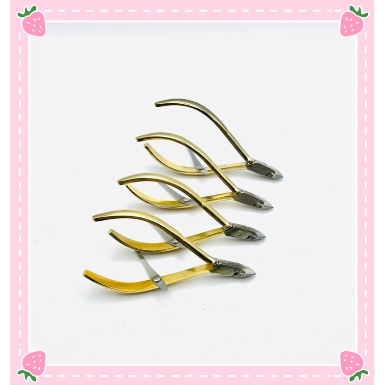 Kềm Cắt Móng Nhặt Da Kìm D-555 Siêu Sắc Để Làm Nail KÌM NGHĨA MẠ VÀNG