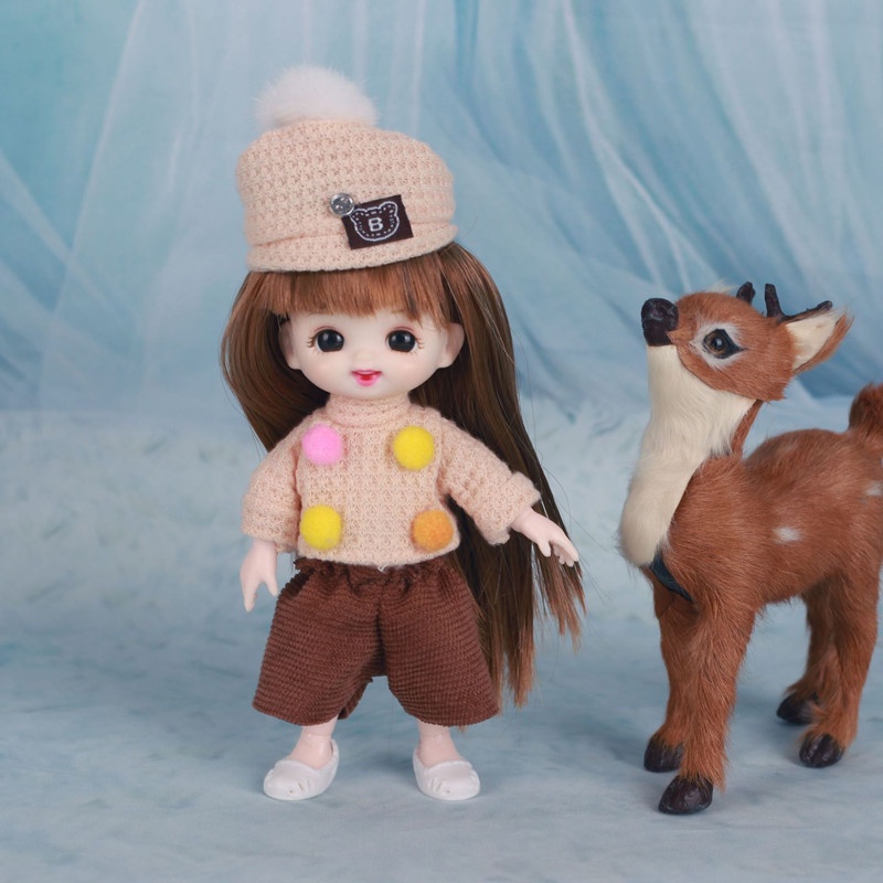 Bộ Búp Bê Công Chúa Đồ Chơi Đáng Yêu Dành Cho Búp Bê 17cm