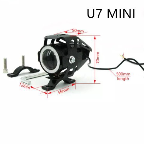 Đèn pha Angel Eyes LYMOYO 12V-80V gắn trước xe máy