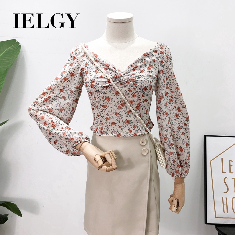 Áo chiffon in họa tiết dáng dài hở vai phong cách thời trang chất lượng cao