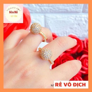 Nhẫn Đá Nữ 💎𝑭𝑹𝑬𝑬𝑺𝑯𝑰𝑷 💎 Nhẫn nữ đính đá hạt châu bền màu thiết kế cao cấp