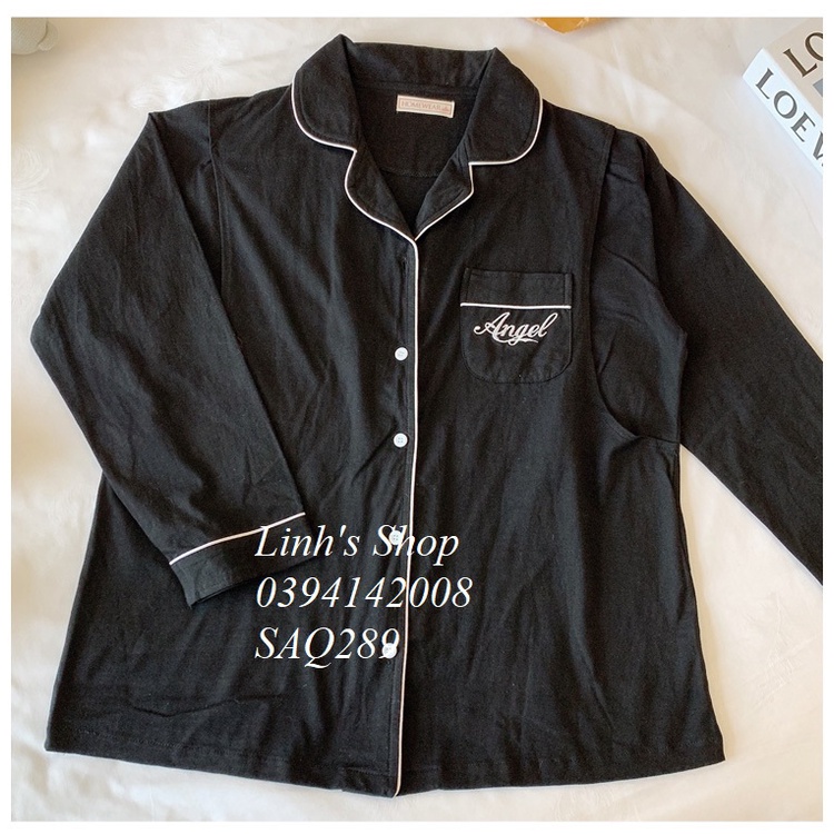 Bộ Bầu Dài Tay Sau Sinh Ở Cữ-SAQ289 Chất Dày Dặn Mặc Thu Đông cho bé bú ti