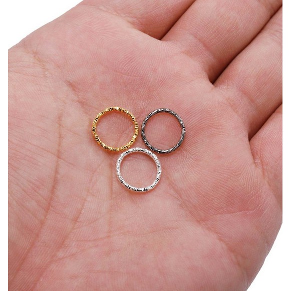 Vòng Nhẫn Kim Loại 8 /10/12 /15 / 20mm Làm Trang Sức Chuyên Dụng