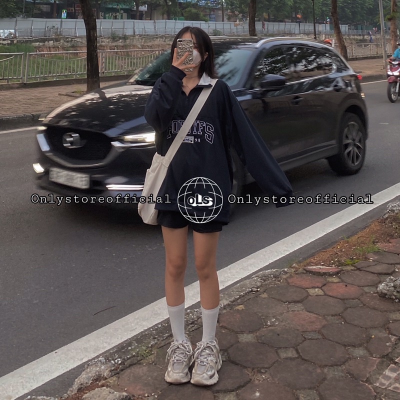 Hoodie zipper nỉ da cá xanh than &quot;foruyfs&quot; và quần đùi đen, nhận hàng có vấn đề liên hệ shop trước khi đánh giá